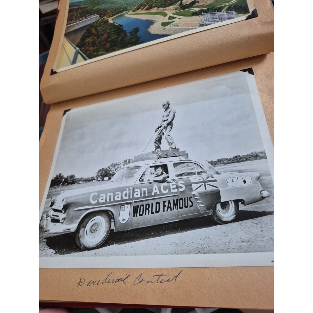 Vintage Original Photo: "Canadian Aces" Stunt Car - Moss Photos New York (Extra